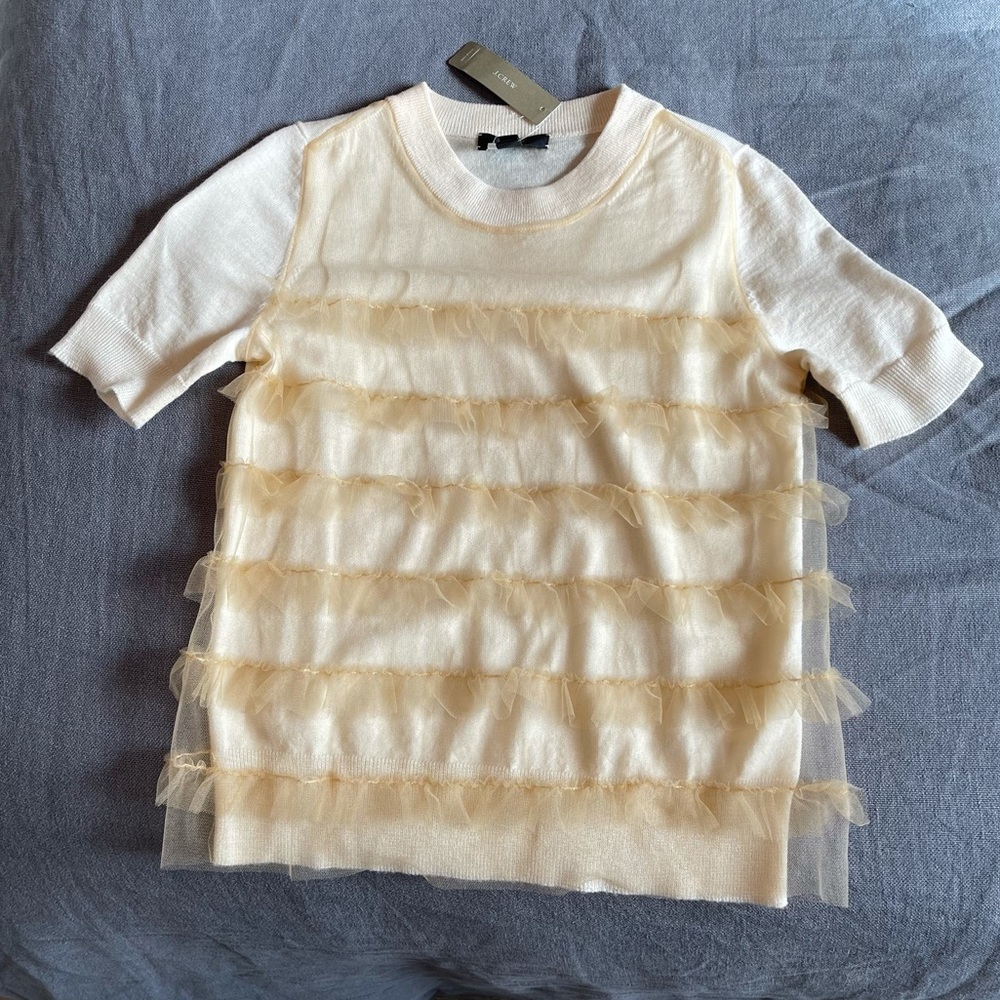 Jcrew top short-sleeve NWT